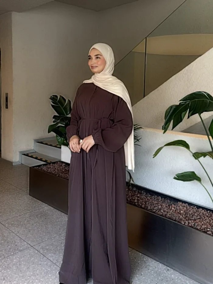 Balon Kol Ferace — Pamuklu Krep