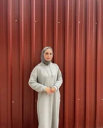 Kapüşonlu Sweat Elbise — ABAYACI