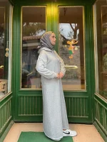 Kapüşonlu Sweat Elbise — ABAYACI