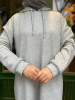 Kapüşonlu Sweat Elbise — ABAYACI