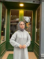 Kapüşonlu Sweat Elbise — ABAYACI