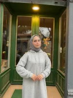 Kapüşonlu Sweat Elbise — ABAYACI