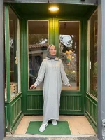 Kapüşonlu Sweat Elbise — ABAYACI