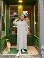 Kapüşonlu Sweat Elbise — ABAYACI