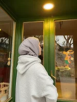 Kapüşonlu Sweat Elbise — ABAYACI