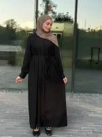 Rayon Tunik Uzun, Düğmeli ve Kuşaklı — ABAYACI