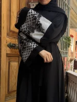 Sündüs Ferace Beyaz Dantel — ABAYACI