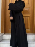 Sündüs Ferace Siyah Dantel — ABAYACI