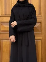 Sündüs Ferace Siyah Dantel — ABAYACI