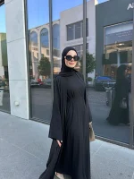 Üç Parça Abaya Takım Pamuk Krep — ABAYACI